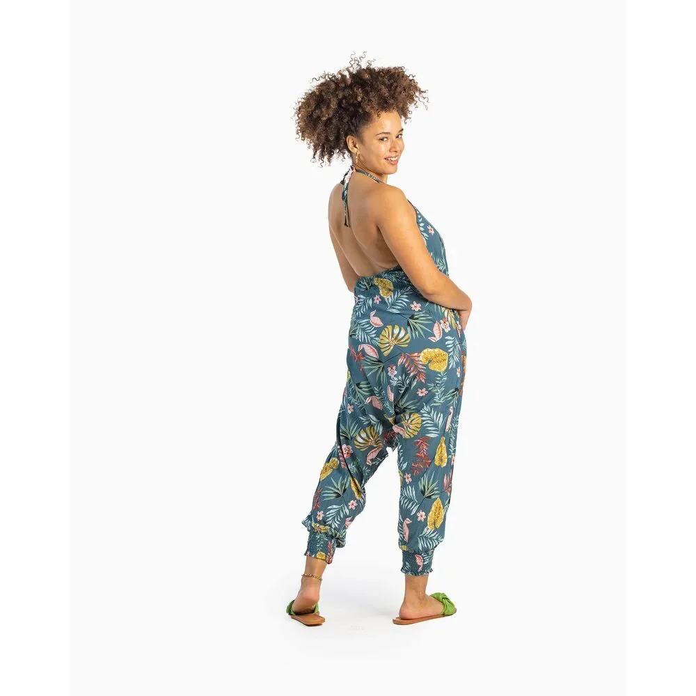 Flower Harem Jumpsuit - Picture 8 of 15